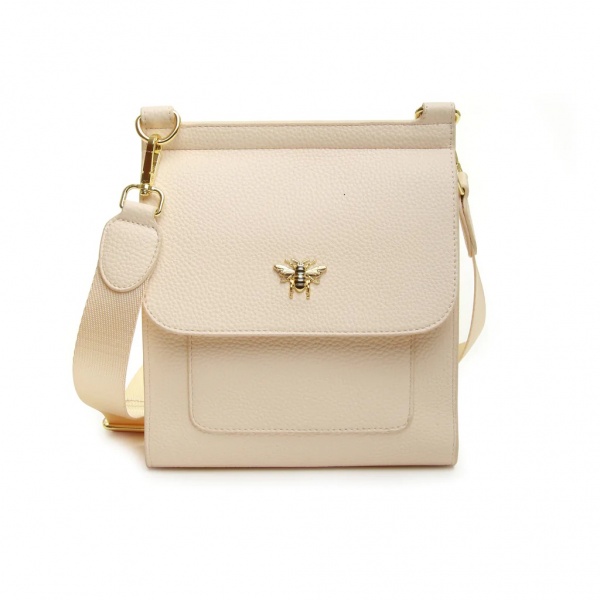 Alice Wheeler Bloomsbury Cross Body Bag - Cream